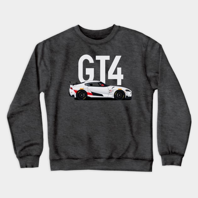 GR Supra GT4 Sport Cars Crewneck Sweatshirt by masjestudio